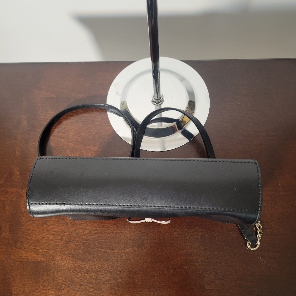 kate spade Black Leather Crossbody Bag with Gold-Tone Hardware